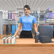 Clothing Store Simulator (MOD, Unlimited Money) Logo