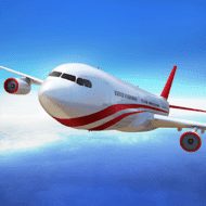 Flight Pilot: 3D Simulator (MOD, Unlimited Coins) Logo
