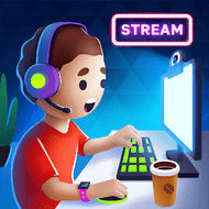 Idle Streamer: Tuber Game (MOD, Unlimited Money) Logo