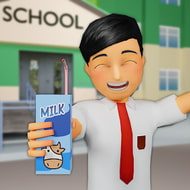 Kantin Sekolah Simulator (MOD, Unlimited Money) Logo