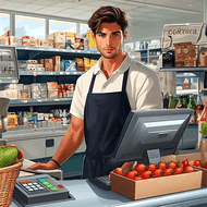 My Supermarket Journey (MOD, Unlimited Money) Logo