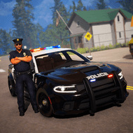 Real Police Car Simulator Game (MOD, Unlimited Money) Logo