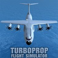 Turboprop Flight Simulator (MOD, Unlimited Money) Logo