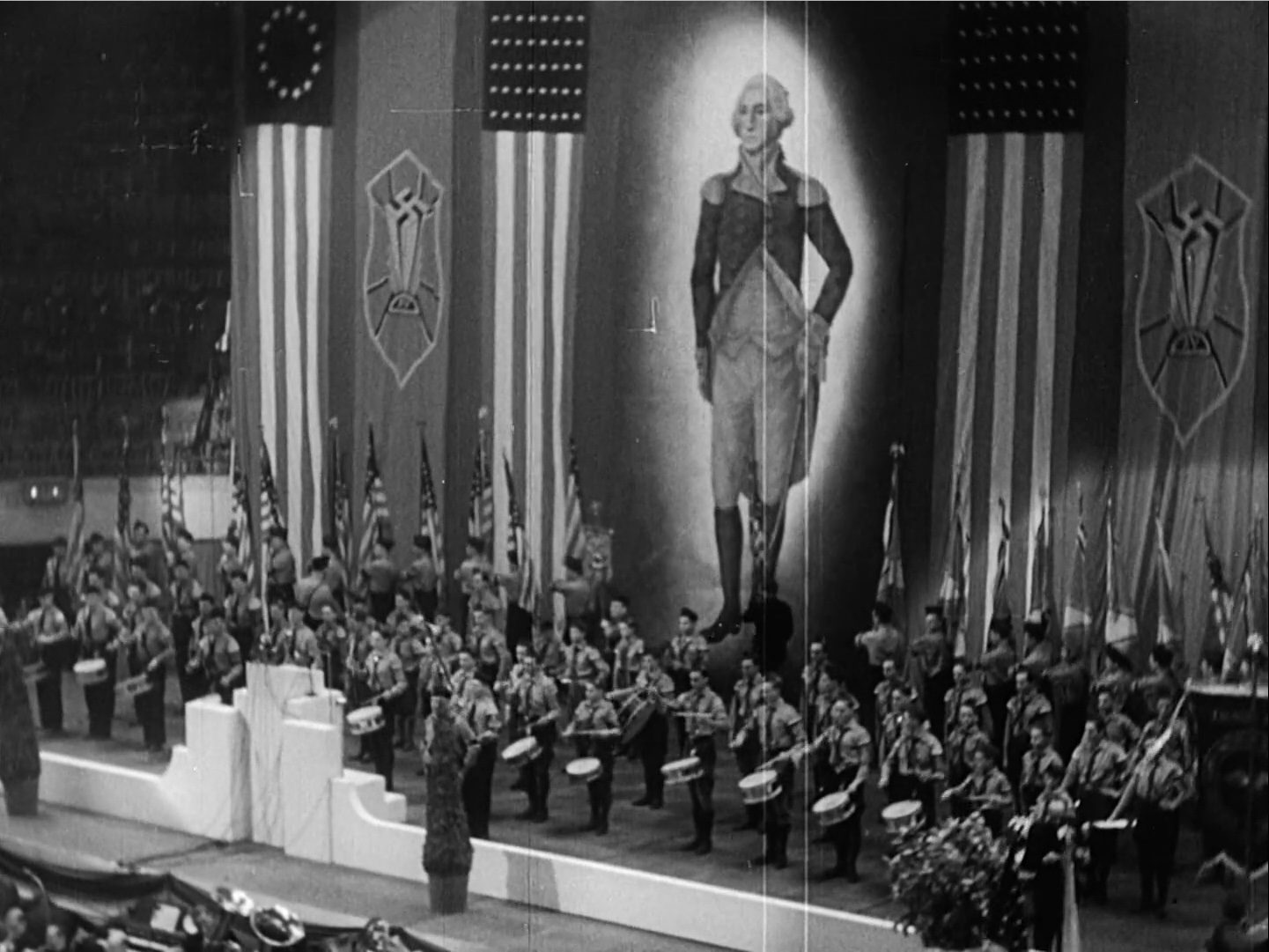 1939 Nazi rally at Madison Square Garden Logo