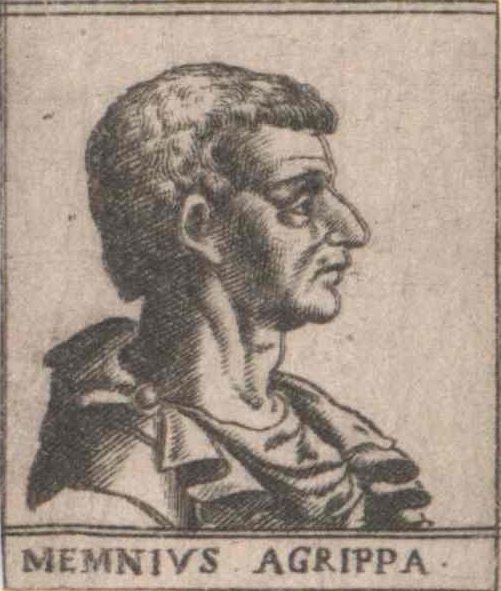 Agrippa Menenius Lanatus (consul 503 BC) Logo