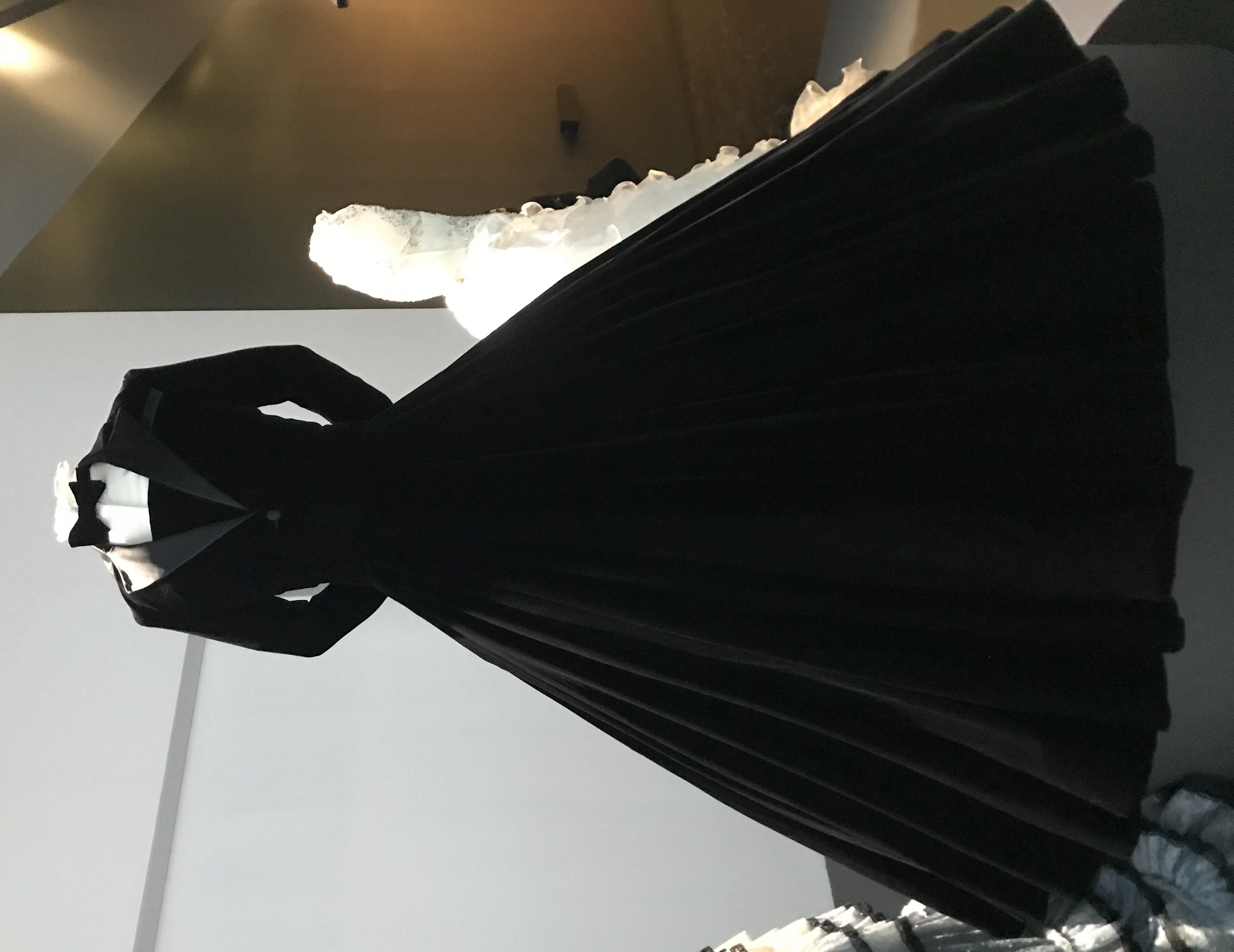 Black Christian Siriano gown of Billy Porter Logo