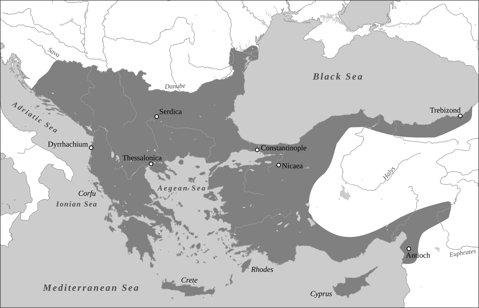 Byzantine Empire under the Komnenos dynasty Logo