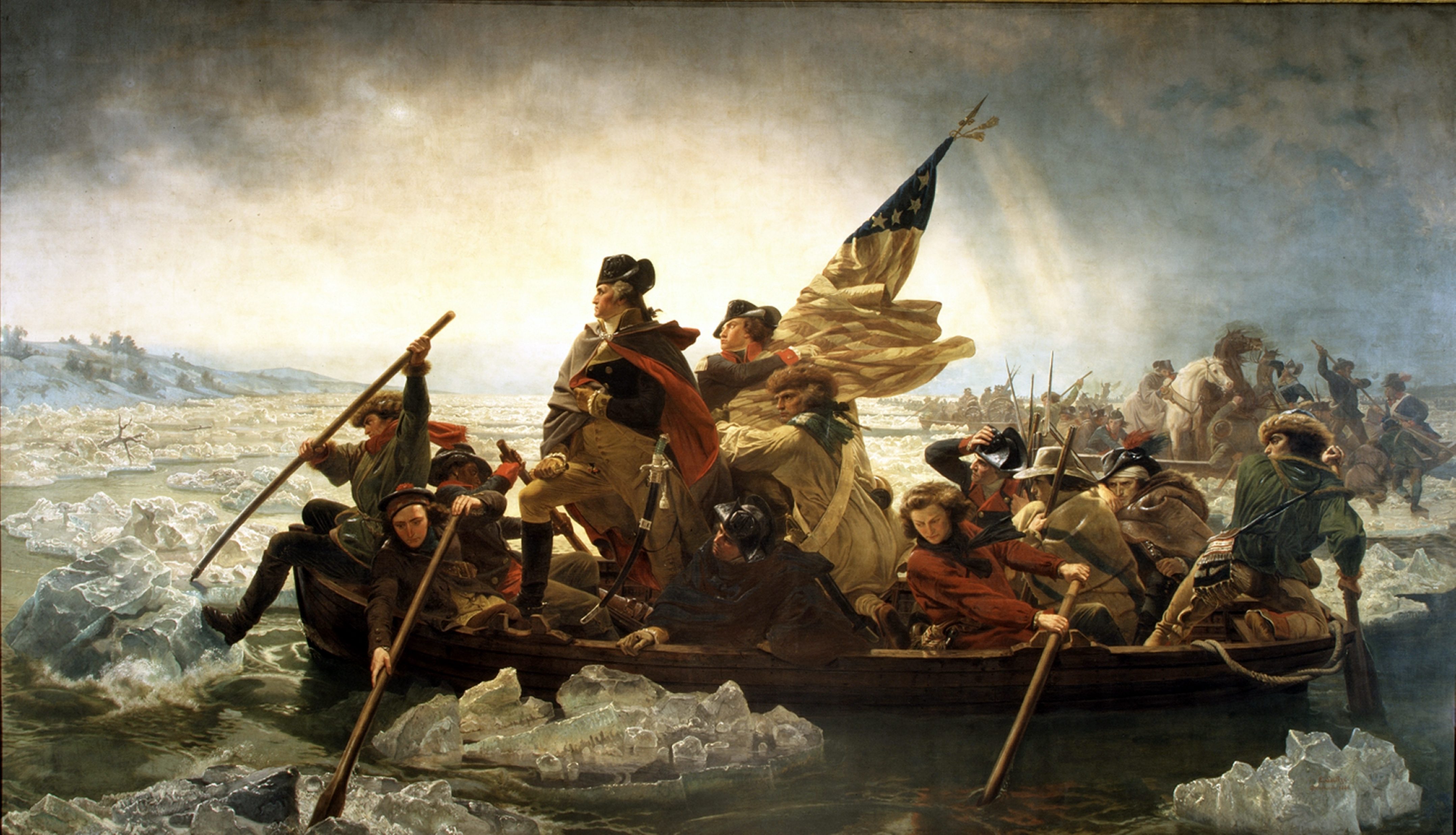 George Washington's crossing of the Delaware River Logo