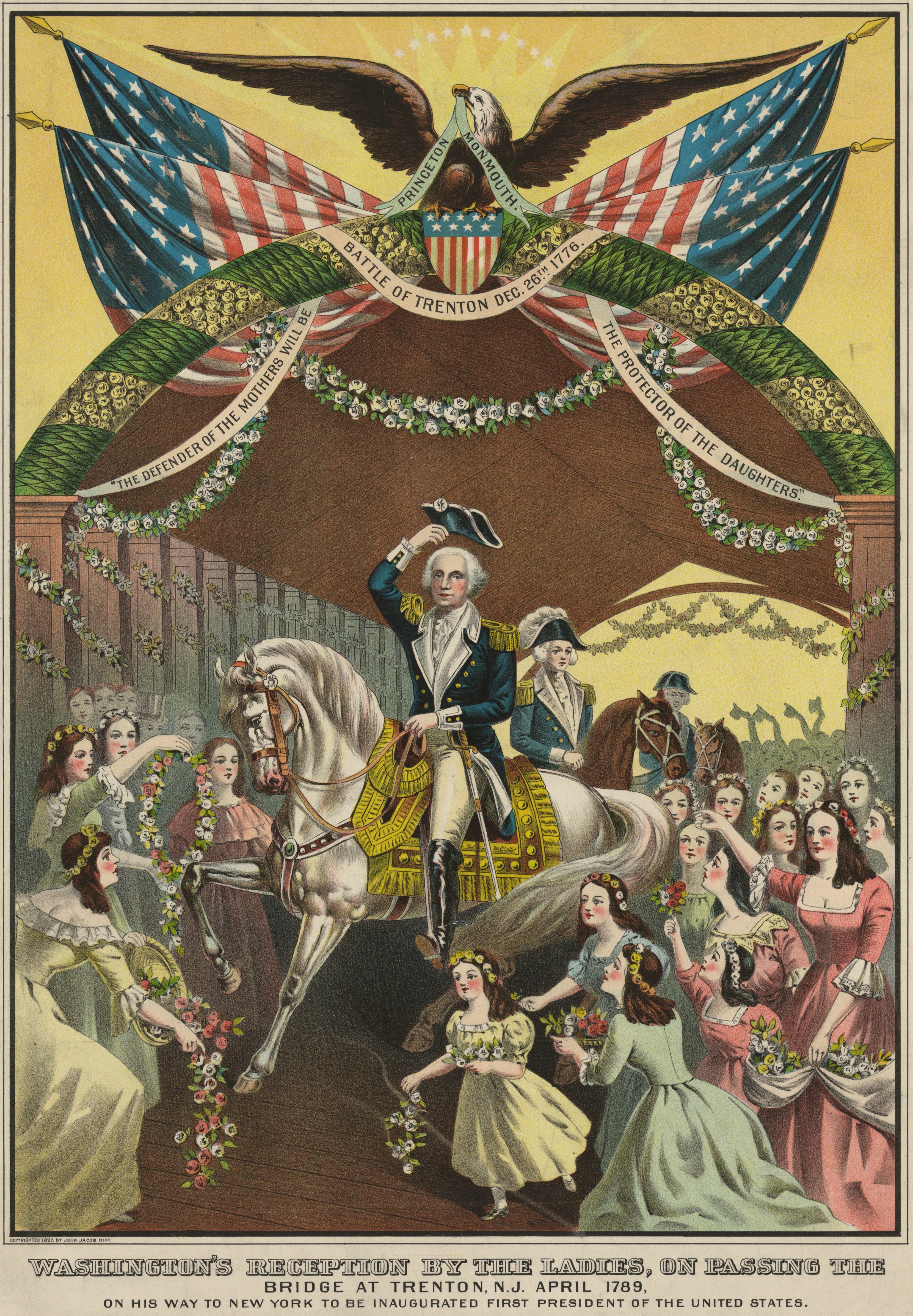 George Washington's reception at Trenton Logo