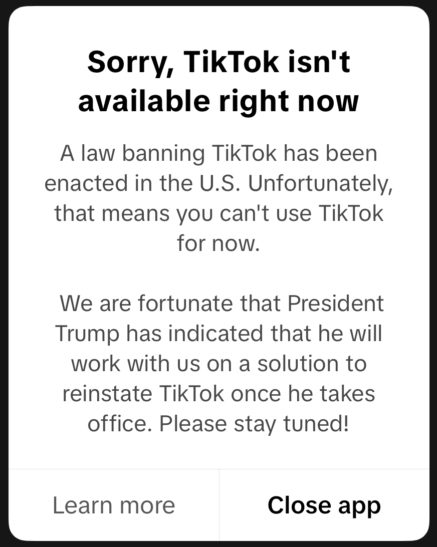 Restrictions on TikTok in the United States Logo