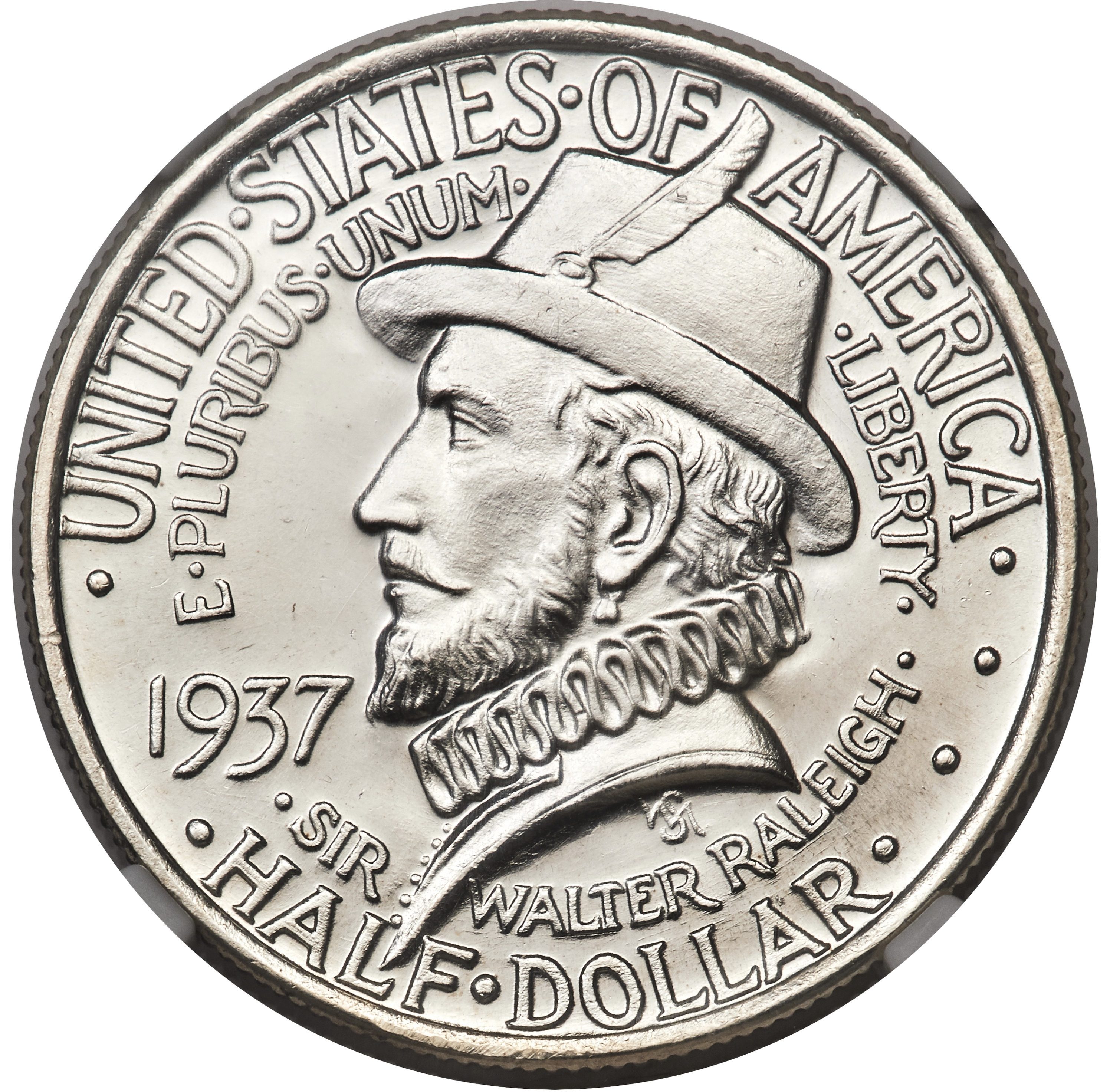 Roanoke Island, North Carolina, half dollar Logo