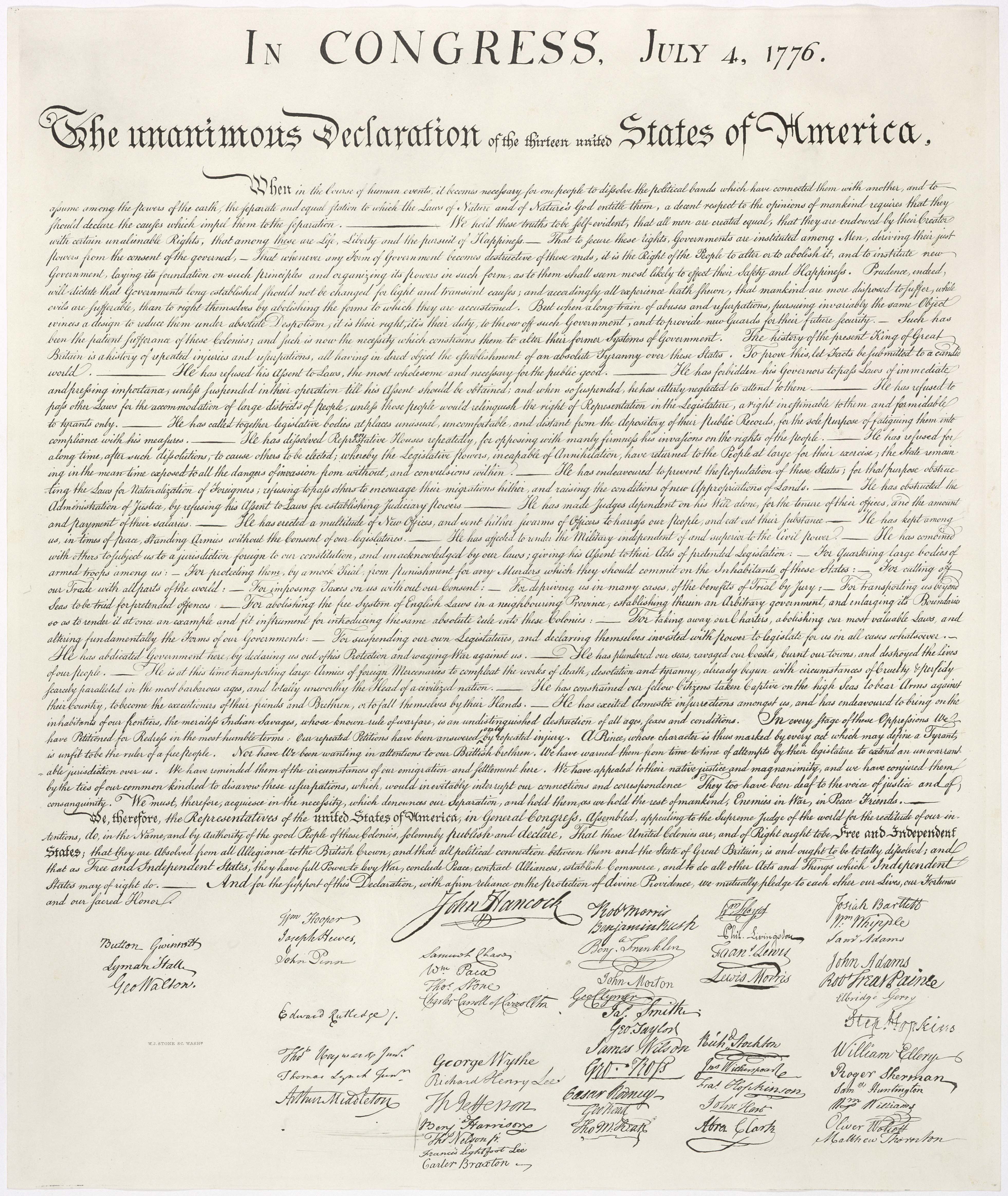 United States Declaration of Independence Logo